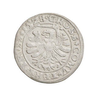 Prussian grosz, Sigismund I the Old (King of Poland; 1506–1548), 1528. Obverse: Crowned male bust