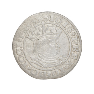 Prussian grosz, Sigismund I the Old (King of Poland; 1506–1548); 1528, Torun, Poland. Obverse: