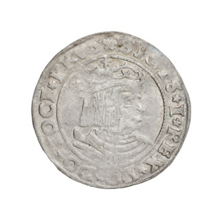 Prussian grosz, Sigismund I the Old (King of Poland; 1506–1548), 1529, Torun, Poland; obverse: