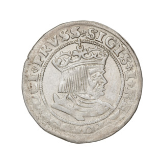 Prussian grosz, 1529. Obverse: Crowned male bust in profile turned to the right, inscription in rim