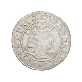 Prussian grosz, Sigismund I the Old (King of Poland; 1506–1548); coin (1530, Torun, Poland).