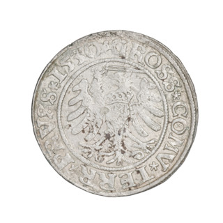 Prussian grosz, Sigismund I the Old (King of Poland; 1506–1548). Obverse: Crowned male bust in