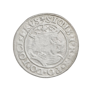 Prussian grosz, Sigismund I the Old (King of Poland; 1506–1548); 1530; Torun, Poland. Obverse: