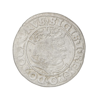 Prussian grosz, Sigismund I the Old (King of Poland; 1506–1548); silver coin (grosz), 1532, Torun,