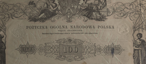 General National Loan Poland 5% security, National Government, National Loan, January Uprising