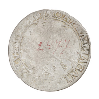 Lithuanian grosz, Sigismund I the Old (king of Poland; 1506–1548). R8 (rarity). Obverse: Polish