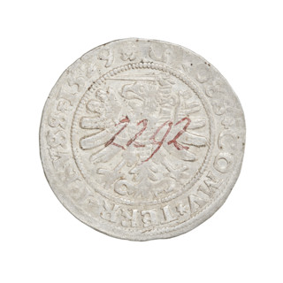 Prussian grosz, Sigismund I the Old (King of Poland; 1506–1548). Obverse: Crowned male bust in