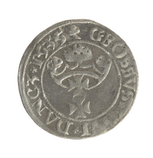 Gdansk grosz, Sigismund I the Old (King of Poland; 1506–1548). Obv.: Crowned male bust in profile