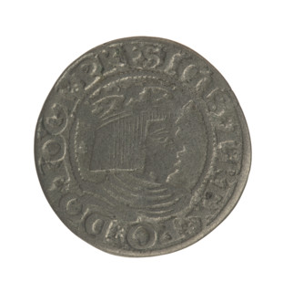Gdansk grosz, Sigismund I the Old (King of Poland; 1506–1548). Jagiellonian-era Polish coin (1535).