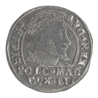 Lithuanian grosz on a Polish foot, Sigismund II Augustus (King of Poland; 1544–1572). Jagiellonian