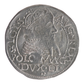 Lithuanian grosz on a Polish foot, Sigismund II Augustus (King of Poland; 1544–1572). Polish coin,