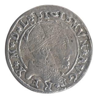 Lithuanian grosz on a Lithuanian foot, Sigismund II Augustus (king of Poland; 1544–1572), coats of