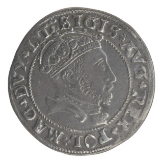 Lithuanian grosz on a Lithuanian foot, Sigismund II Augustus (King of Poland; 1520–1572). Aw.