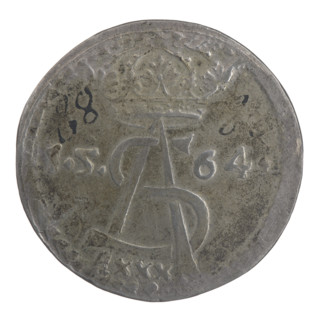 Lithuanian thaler (pólkopek) forgery of Sigismund II Augustus (King of Poland; reigned 1544–1572),