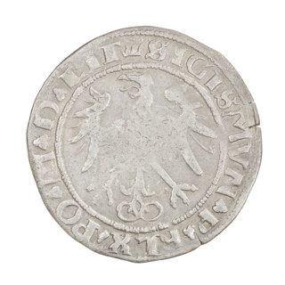 Lithuanian grosz, Sigismund I the Old (king of Poland; 1506–1548). Obverse: Polish Eagle; in the