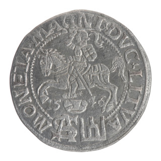 Lithuanian grosz on a Polish foot, Sigismund II Augustus (King of Poland; 1544–1572), Jagiellon