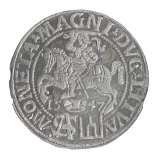 Lithuanian grosz on a Polish foot, Sigismund II Augustus (King of Poland; 1544–1572), Jagiellon