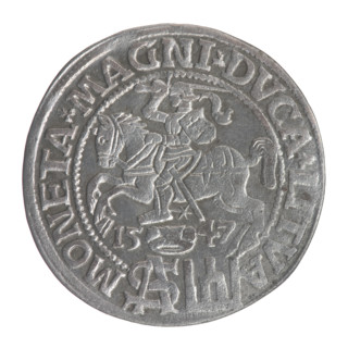 Lithuanian grosz on a Polish foot, Sigismund II Augustus (King of Poland; 1544–1572), Jagiellon