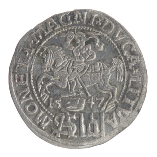 Lithuanian grosz on a Polish foot, Sigismund II Augustus (King of Poland; 1544–1572), Jagiellon