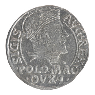 Lithuanian grosz on a Polish foot, Sigismund II Augustus (King of Poland; 1544–1572); Polish coins;