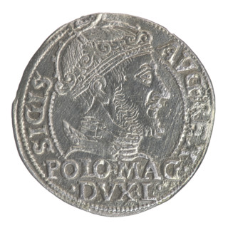 Lithuanian grosz on a Polish foot, Sigismund II Augustus (King of Poland; 1544–1572). Polish coin,