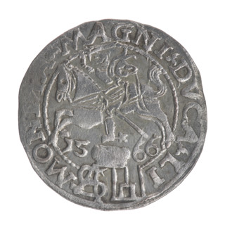 Lithuanian grosz on a Polish foot, Sigismund II Augustus (King of Poland; 1544–1572). Polish coin
