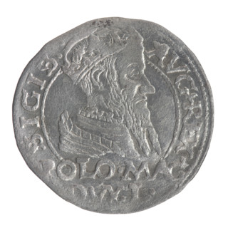Lithuanian grosz on a Polish foot, Sigismund II Augustus (King of Poland; 1544–1572); Myszkowski,