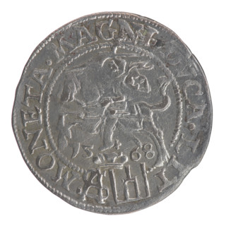 Lithuanian grosz on a Polish foot, Sigismund II Augustus (King of Poland; 1544–1572). Polish coin