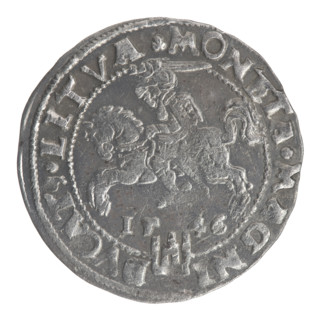 Lithuanian grosz on a Lithuanian foot, Sigismund II Augustus (King of Poland; 1544–1572),