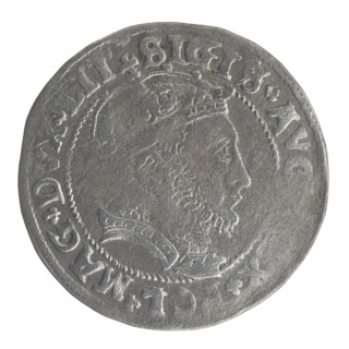 Lithuanian grosz on a Lithuanian foot, Sigismund II Augustus (King of Poland; 1544–1572),