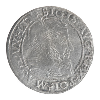 Lithuanian grosz on a Lithuanian foot, Sigismund II Augustus (King of Poland; 1544–1572),