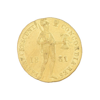 November Uprising ducat, Karol Gronau (1783–1834), Warsaw, 1831. Obverse: Knight in armor standing