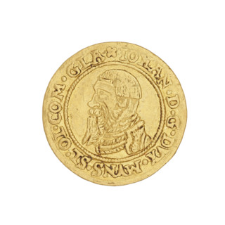 Ducat, Jan (Duke of Ziebice-Olesnica; 1536–1565). Silesia, Olesnica. Obverse: bust of Duke Jan with