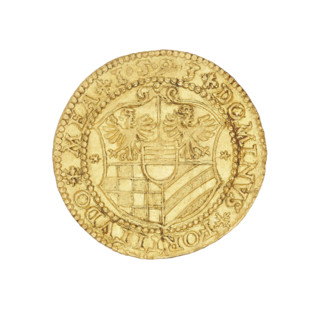 Ducat of Charles II (Duke of Ziebice–Olesnica; 1587–1617). Obverse: Male bust in armour with a