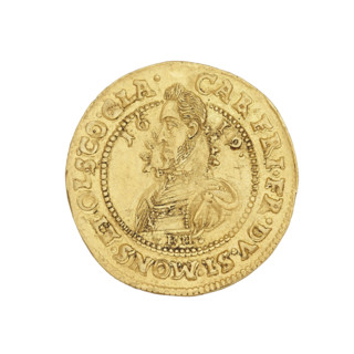 Ducat featuring Henryk Waclaw and Karol Fryderyk; Silesia (historical region), Duchy of Olesnica