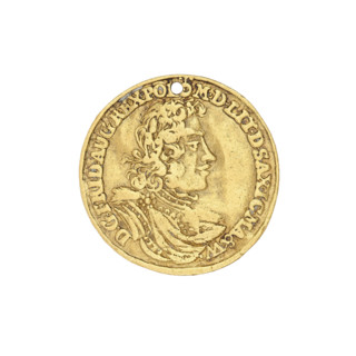 1/2 Saxon-Polish ducat, Augustus II the Strong (King of Poland; 1697–1706, 1709–1733), minted by