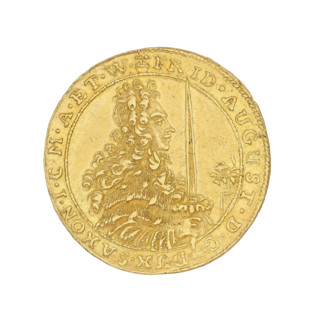 Ducat, Frederick Augustus I (Elector of Saxony; 1694–1733) and Frederick Augustus (Elector and King