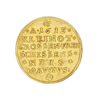 commemorative ducat on the occasion of the shooting competition in Nysa; Karol (Duke of Nysa;