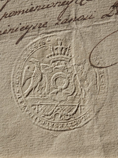 Seal of Count Laczynski, Starost of Gostyn (1st half of the 18th century–1795). Round seal