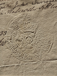 Round seal impression of Kazimierz Raczynski, Starost of Chervonograd, Starost General of Greater
