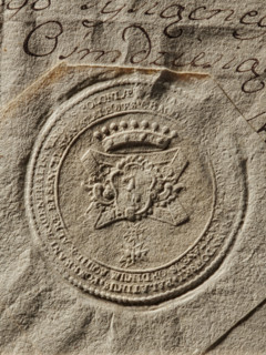 Seal of Ignacy Franciszek Przebendowski, Starost of Kraków (Ignacy Franciszek Przebendowski,