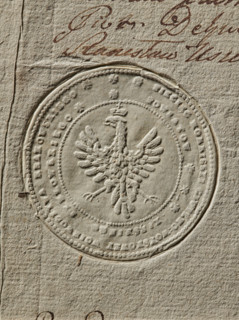 Seal of the Civil-Military Order Commission of the Kraków Voivodeship, Lelów County and the Duchy