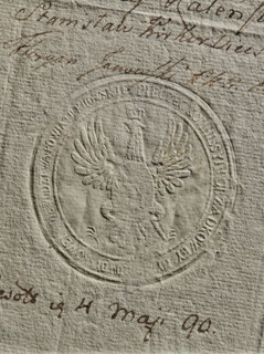 Seal of the Civil-Military Order Commission of the Kiev Voivodeship and Poviat. Civil-Military