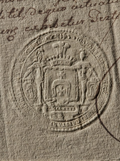 Seal of Jan Mieszkowicz-Przyluski, starost of Piotrów, Jan Mieszkowicz-Przyluski (fl. ca. 1789).