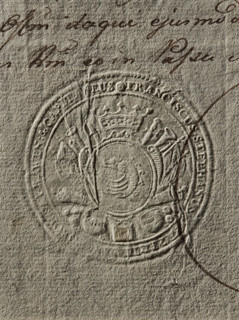Seal of Franciszek Stefan Lanckoronski of Brzezie, Starost of Rawa Mazowiecka, Franciszek Stefan