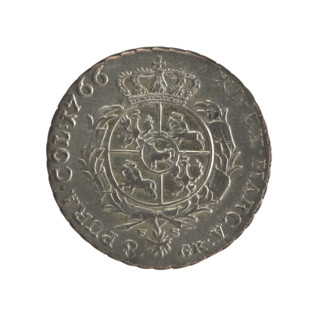 2 gold crown coins, publisher Sylm, Frederick William (fl. 1765–1767); obverse: head of Stanislaw