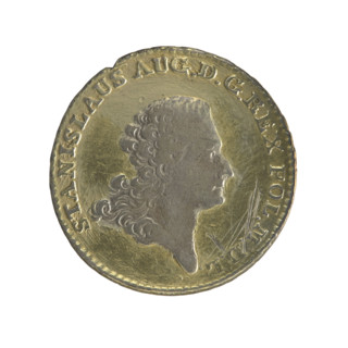 2 zloty crown; publisher: Sylm, Frederick William (fl. 1765–1767); issuer: Stanislaw August
