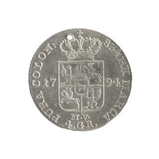 Gold crown, Stanislaw August Poniatowski (King of Poland; 1764–1795). Obverse: Head of Stanislaw