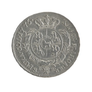 2 gold crown coins by Brenn, Ephraim (fl. 1774–1792), 1775. Obverse: head of Stanislaw August