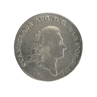 2 gold crown coins, obverse: head of Stanislaw August Poniatowski with inscription around the rim